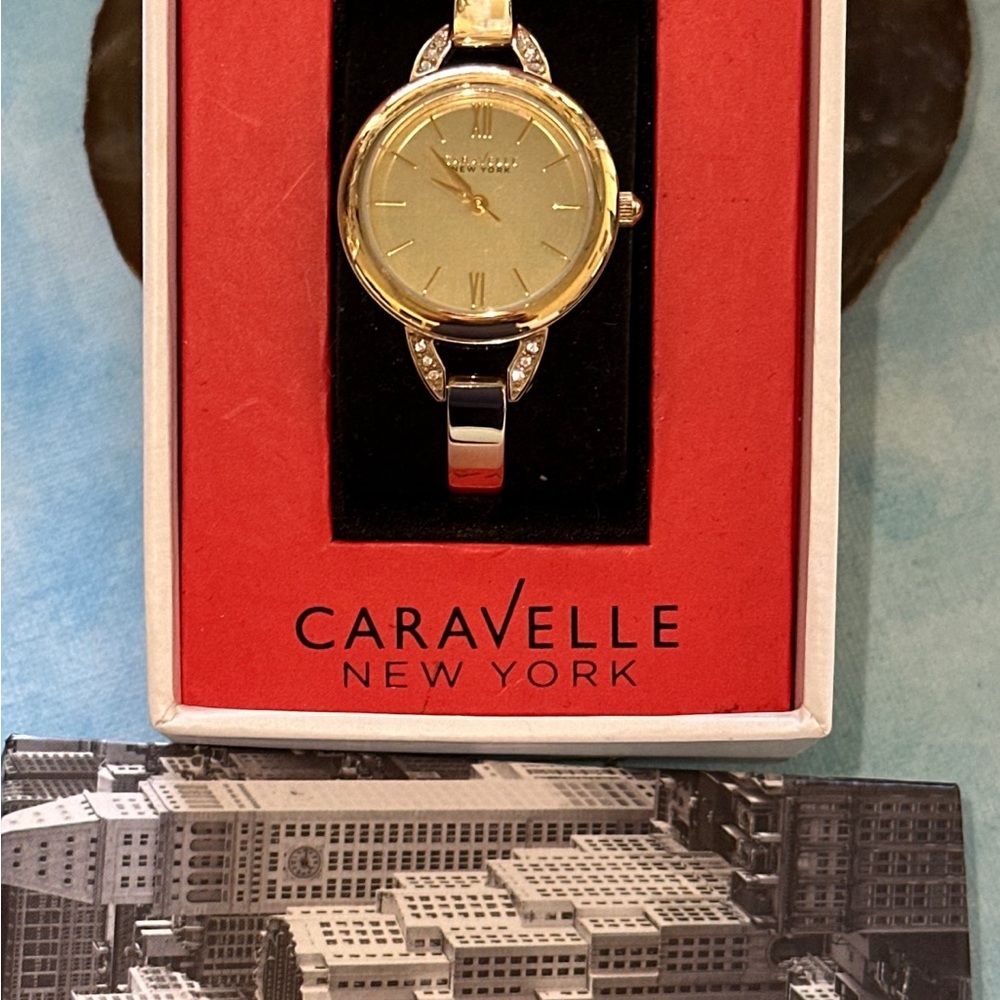 Caravelle Gold Watch